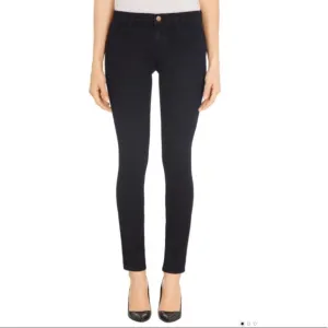 J Brand Mid-Rise Dark Wash Skinny Jeans