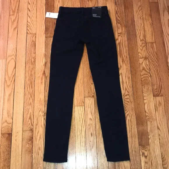 J Brand Mid-Rise Dark Wash Skinny Jeans