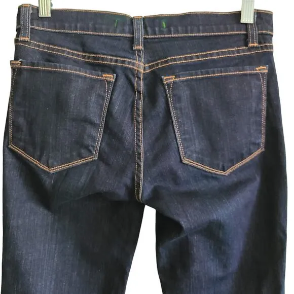 J BRAND The Cigarette Leg Ink Dark Wash Stretch Denim Jeans Women's 27 TALL