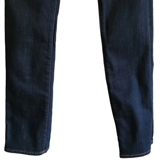 J BRAND The Cigarette Leg Ink Dark Wash Stretch Denim Jeans Women's 27 TALL