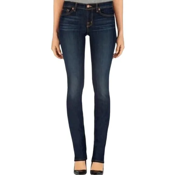 J BRAND The Cigarette Leg Ink Dark Wash Stretch Denim Jeans Women's 27 TALL