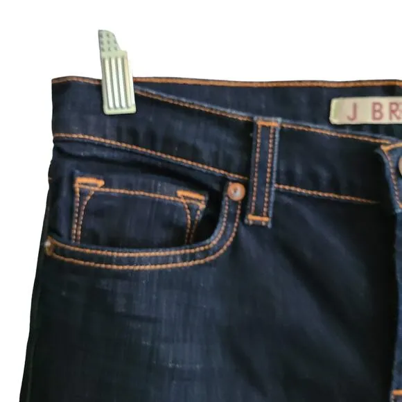 J BRAND The Cigarette Leg Ink Dark Wash Stretch Denim Jeans Women's 27 TALL
