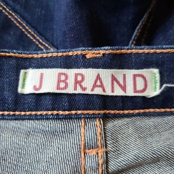 J BRAND The Cigarette Leg Ink Dark Wash Stretch Denim Jeans Women's 27 TALL