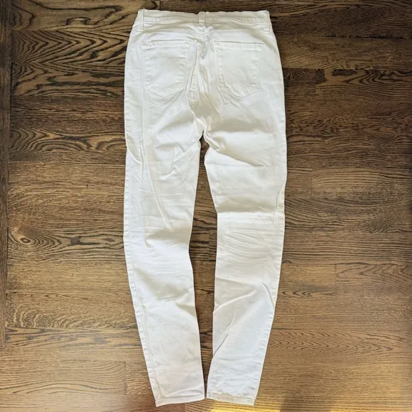 J Brand White Straight Leg Jeans