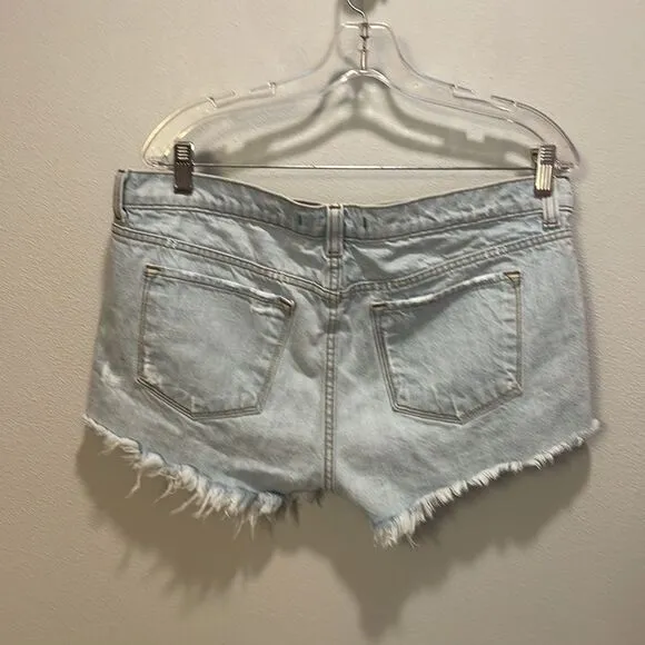 J Brand woman’s cut off acid wash denim shorts