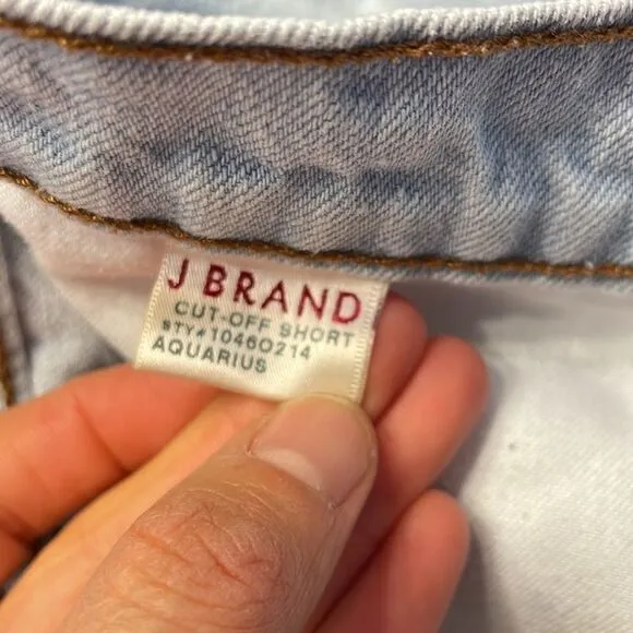 J Brand woman’s cut off acid wash denim shorts