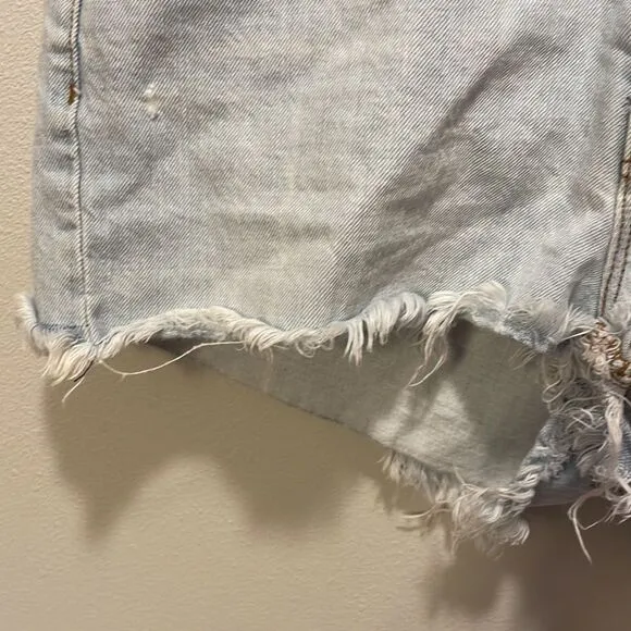J Brand woman’s cut off acid wash denim shorts