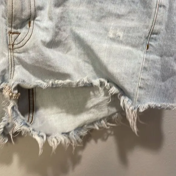 J Brand woman’s cut off acid wash denim shorts