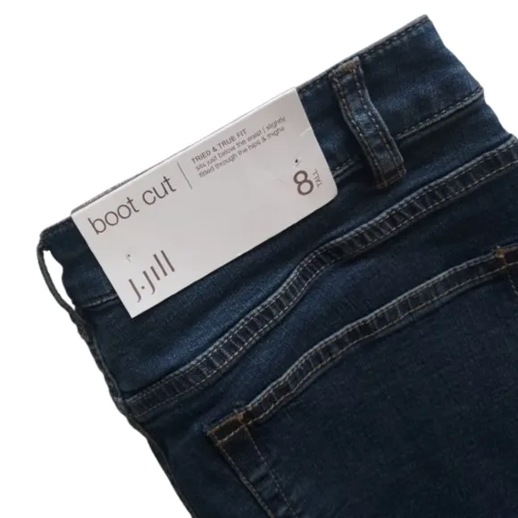 J. Jill Boot Cut Denim Jean Size 8 NEW NWT