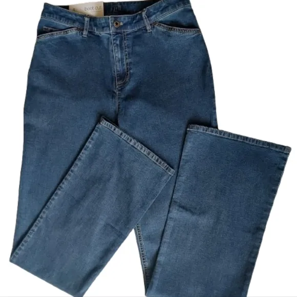 J. Jill Boot Cut Denim Jean Size 8 NEW NWT
