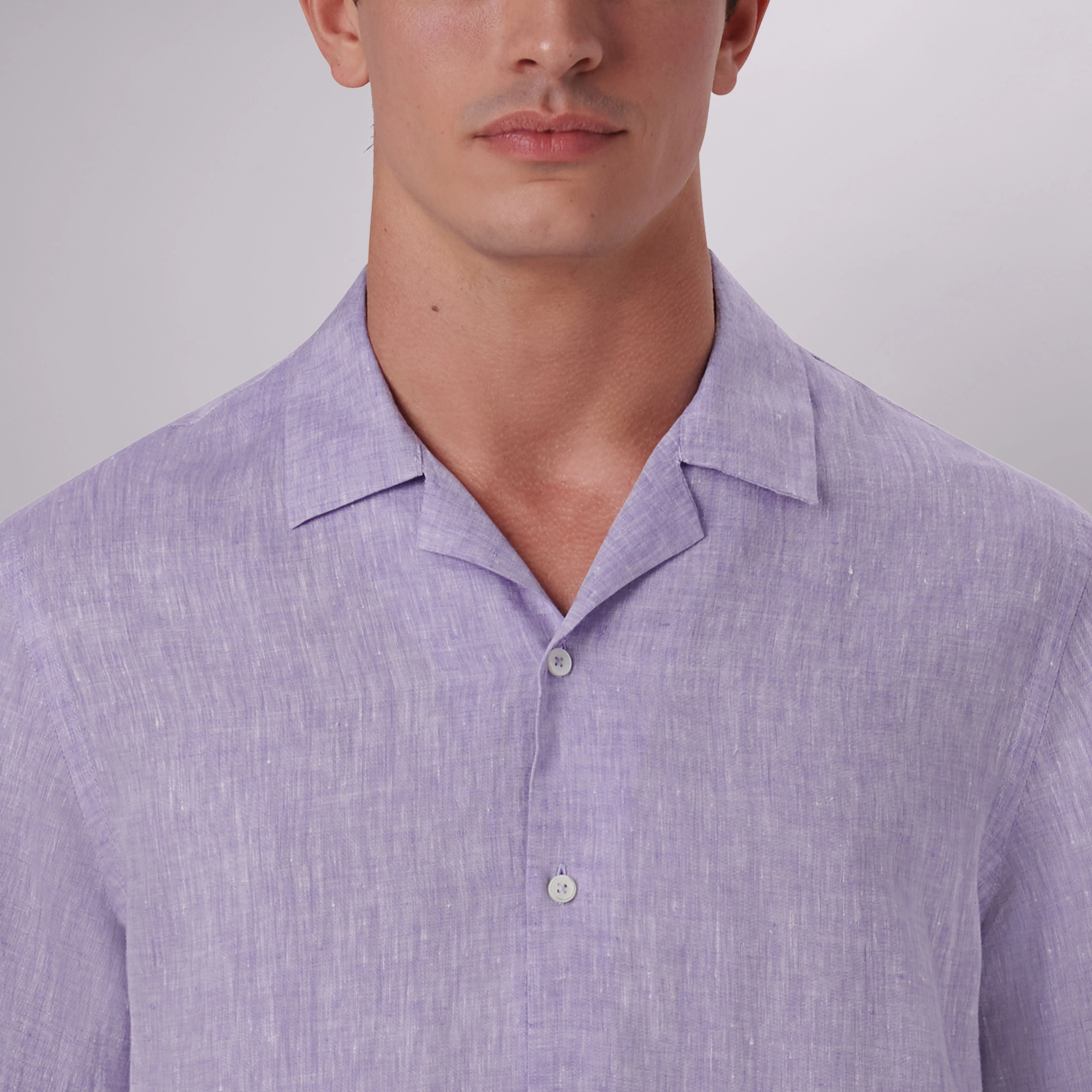 Jackson Solid Short Sleeve Linen Shirt