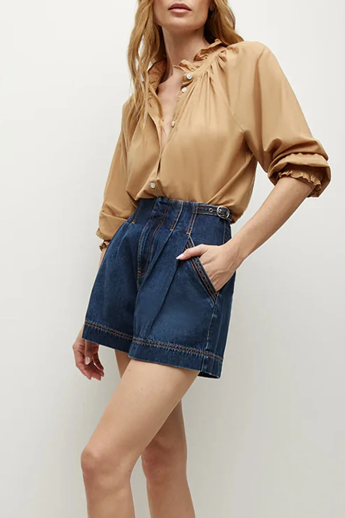 Jaffe Denim Short in Bright Blue