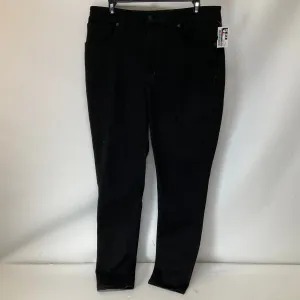 Jeans Skinny By Madewell In Black Denim, Size: 12