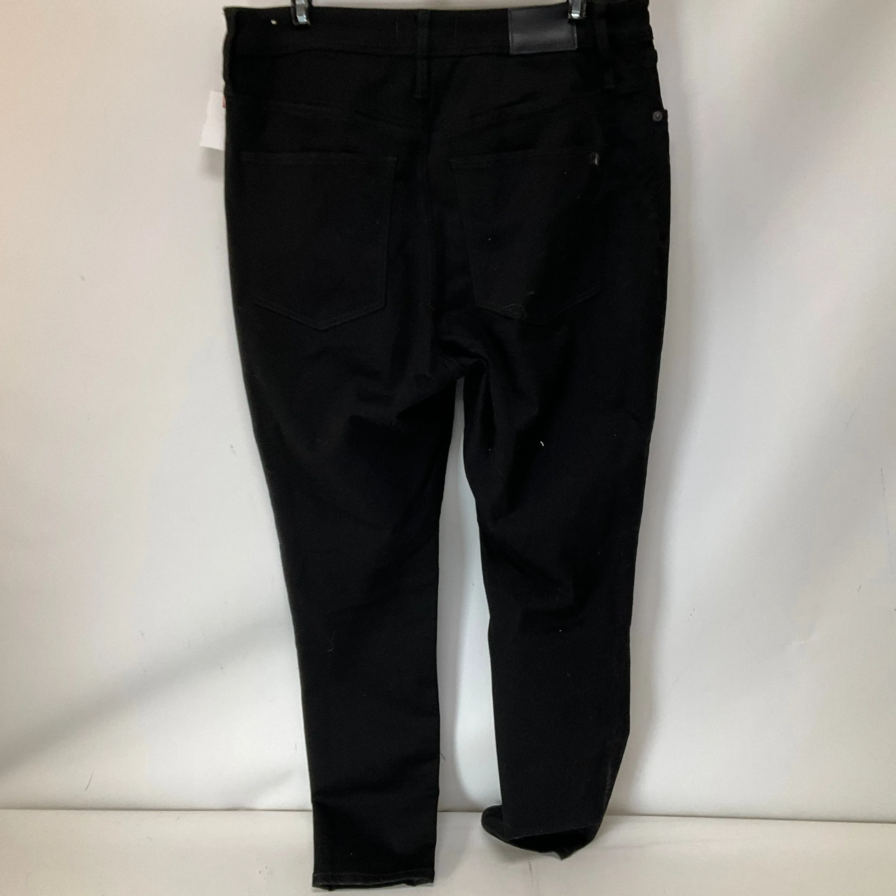 Jeans Skinny By Madewell In Black Denim, Size: 12