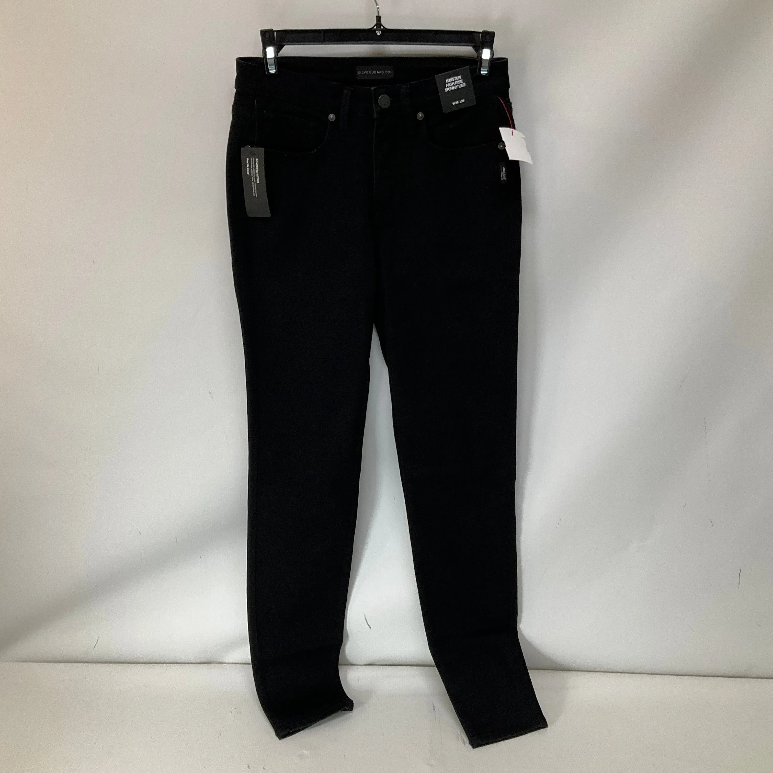 Jeans Skinny By Silver In Black Denim, Size: 2