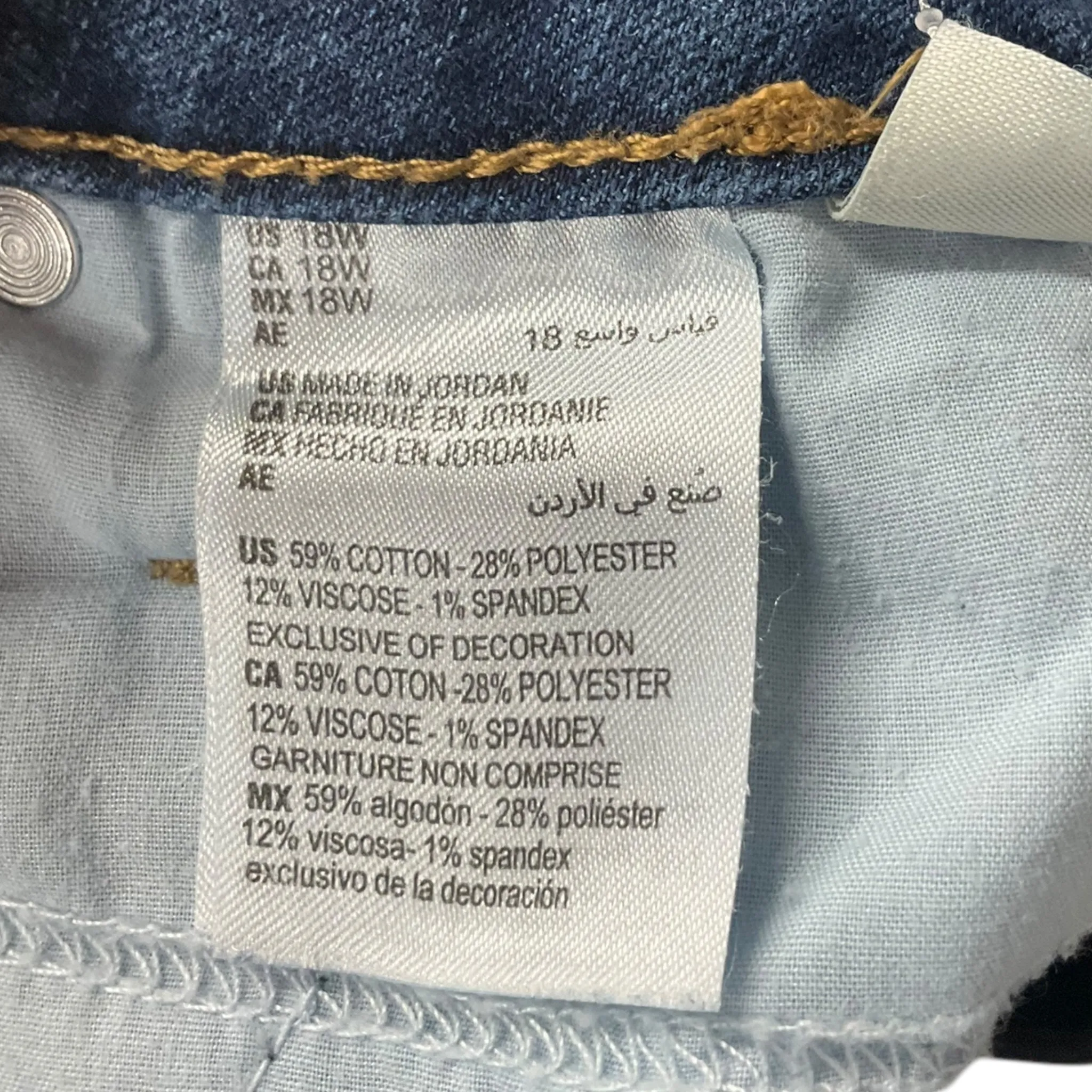 Jeans Skinny By Style And Company In Blue, Size: 18