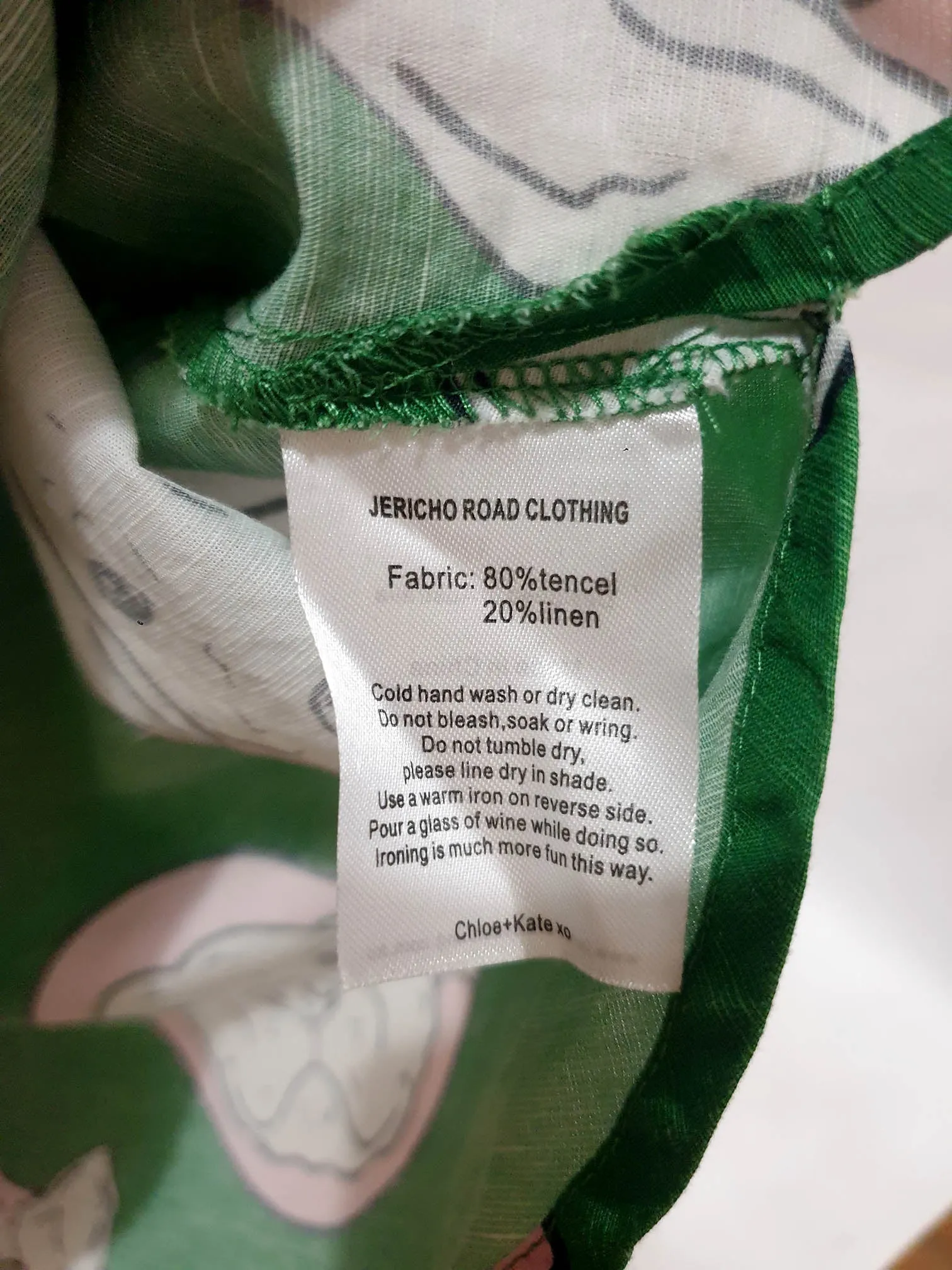 Jericho Road green dog print top size 12