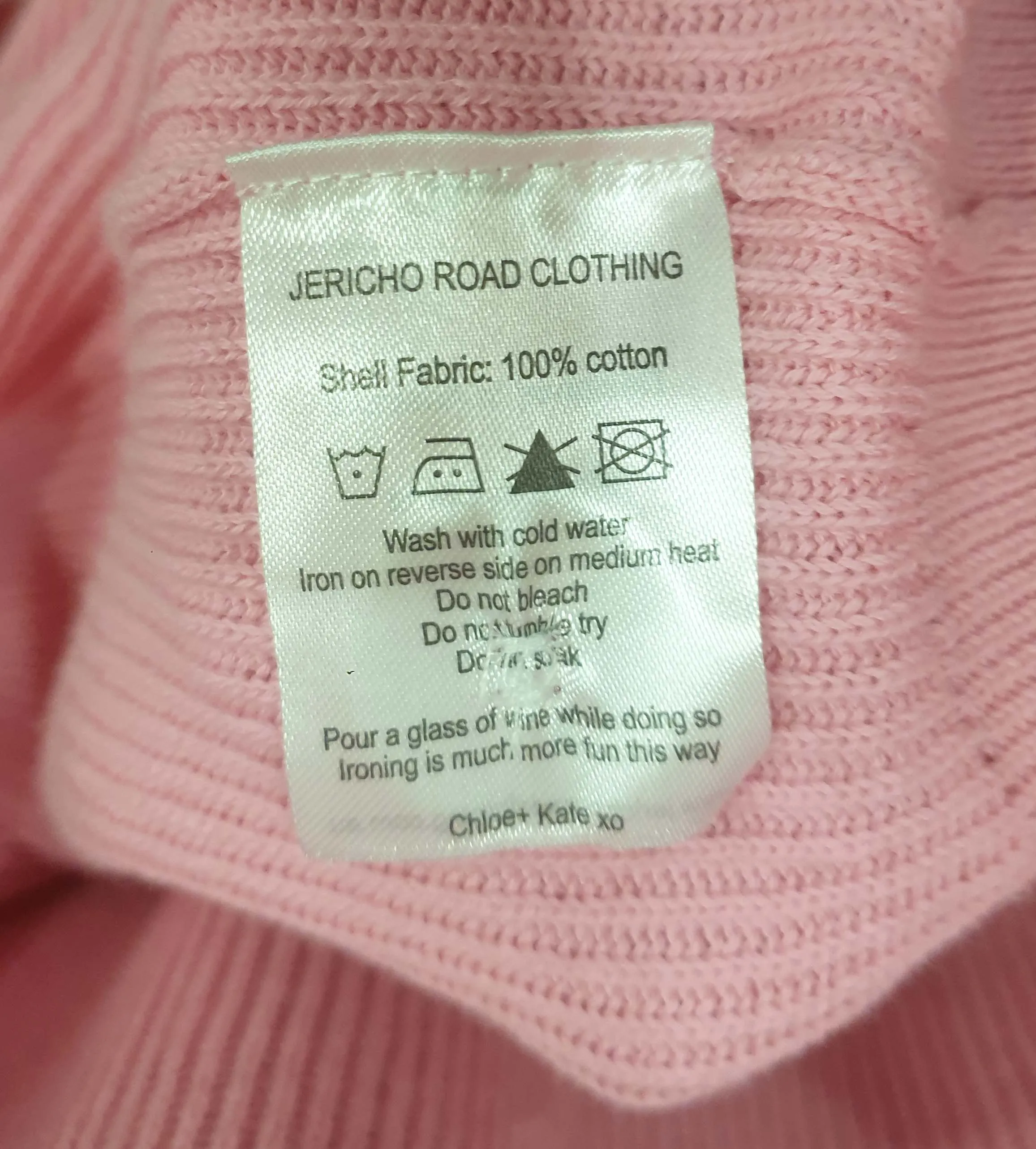 Jericho Road pink cotton daisy cardigan size 18