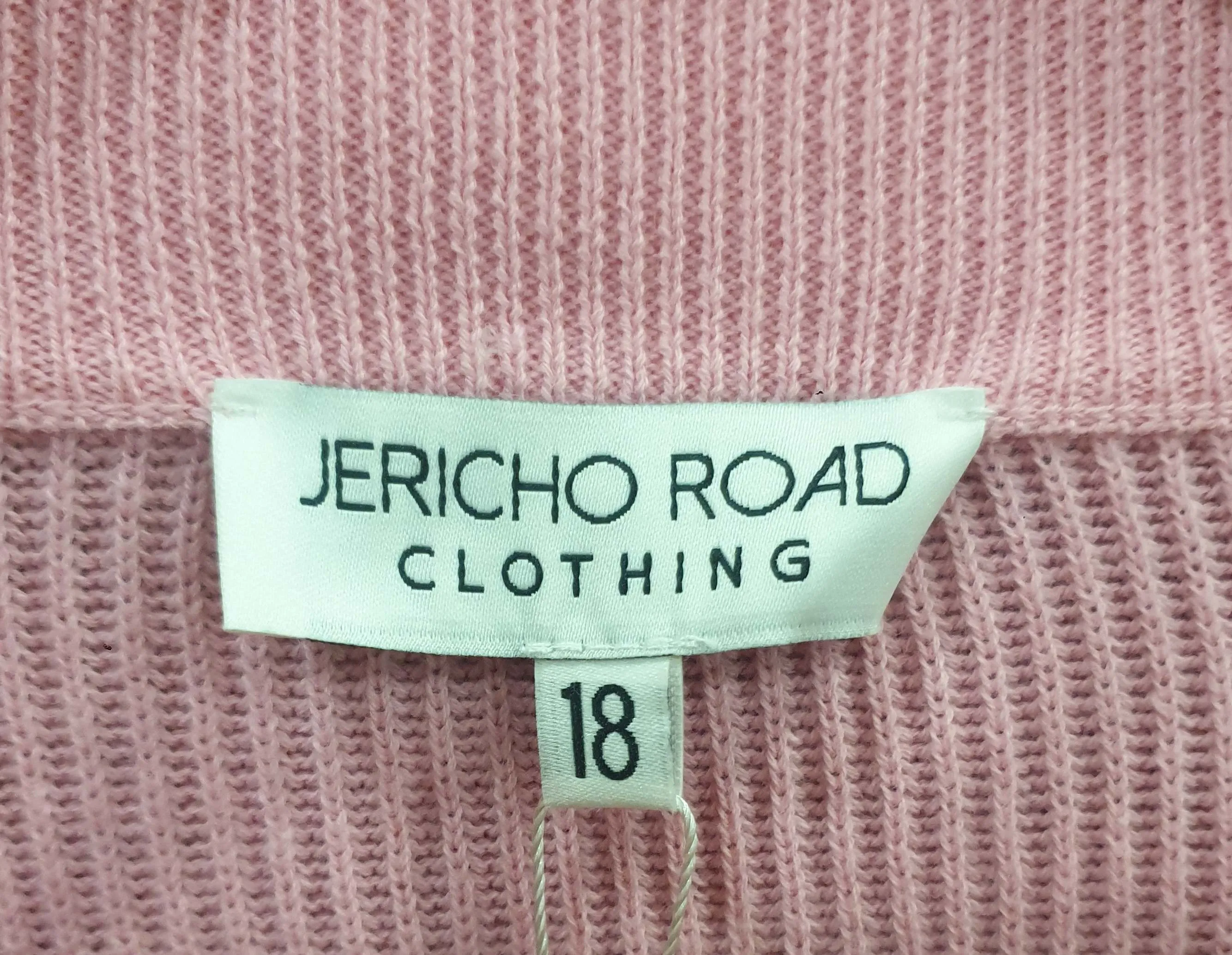 Jericho Road pink cotton daisy cardigan size 18