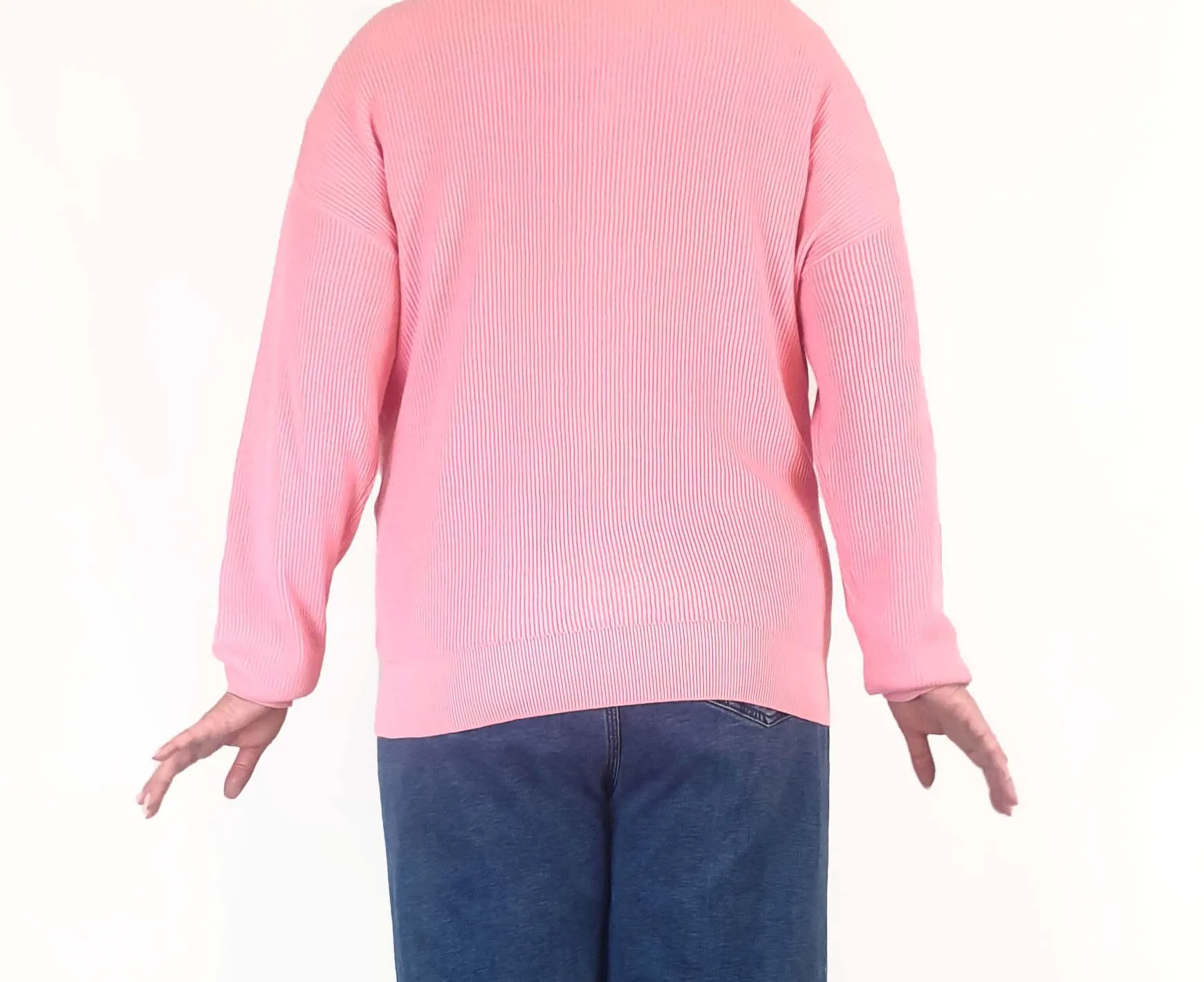 Jericho Road pink cotton daisy cardigan size 18