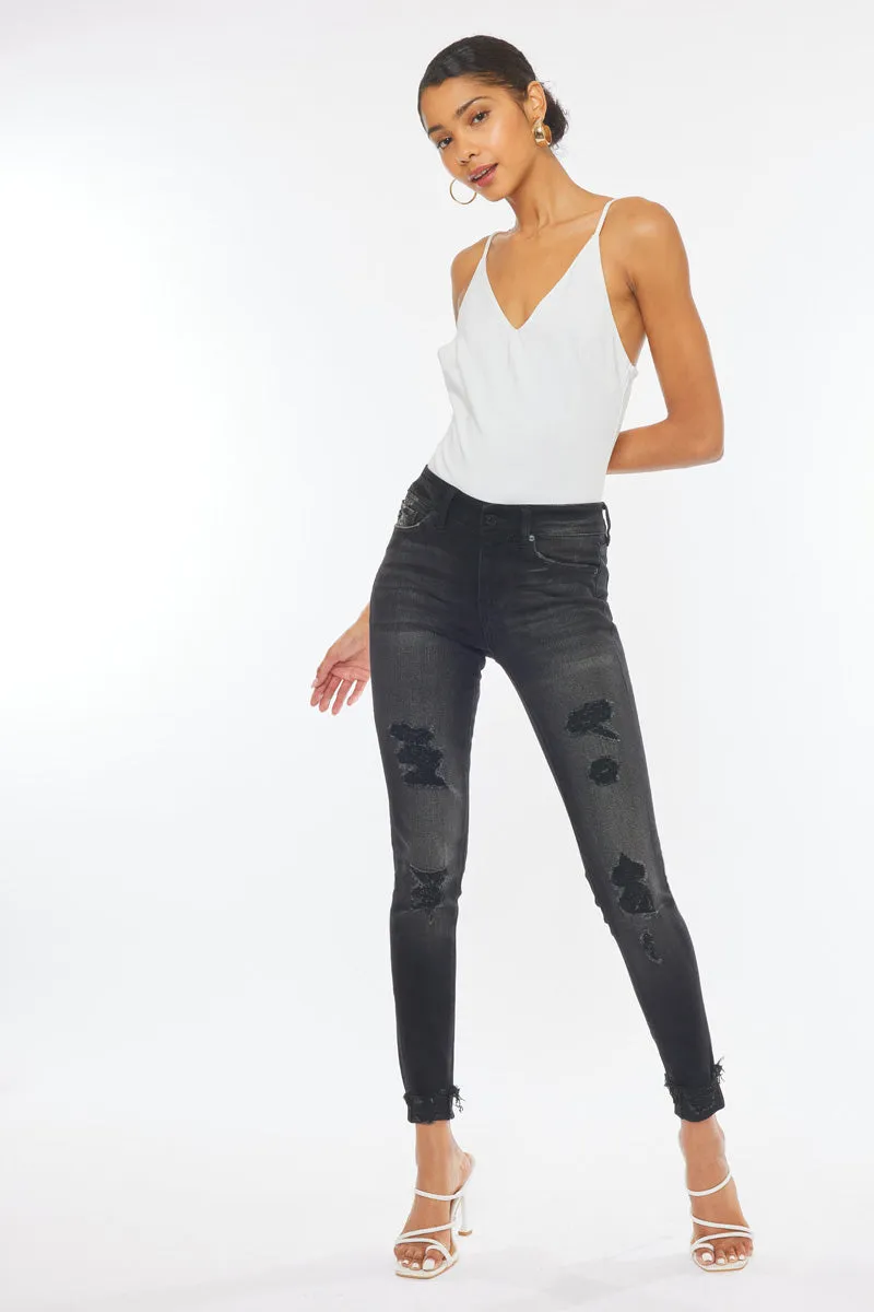 Jessie Mid Rise Super Skinny Jeans
