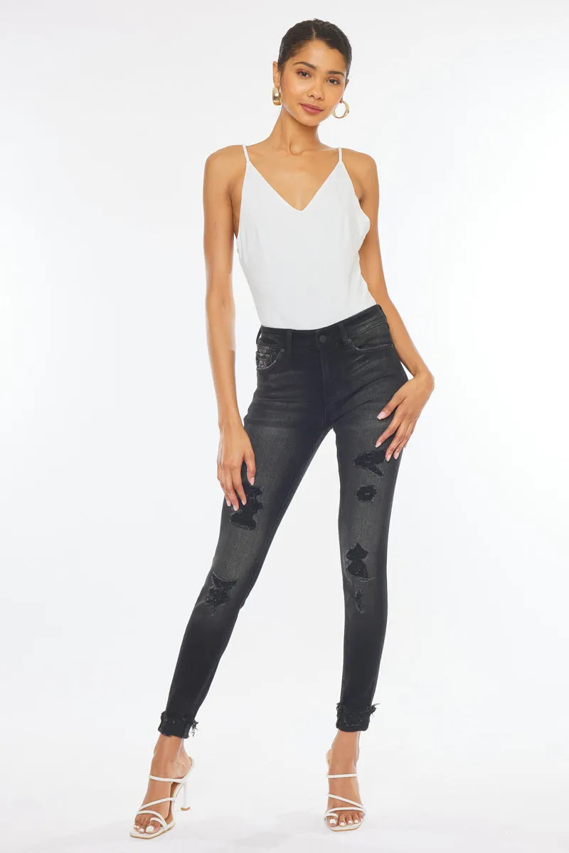 Jessie Mid Rise Super Skinny Jeans