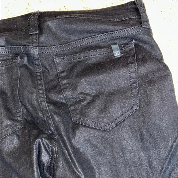 Joe’s Jeans Black Silver Metallic Shimmer Skinny Jeans size 28