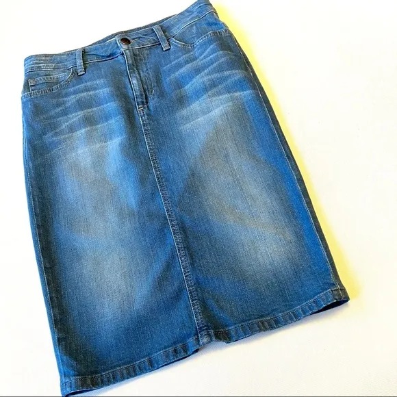 Joe’s Jeans Dora Denim Midi Pencil Skirt