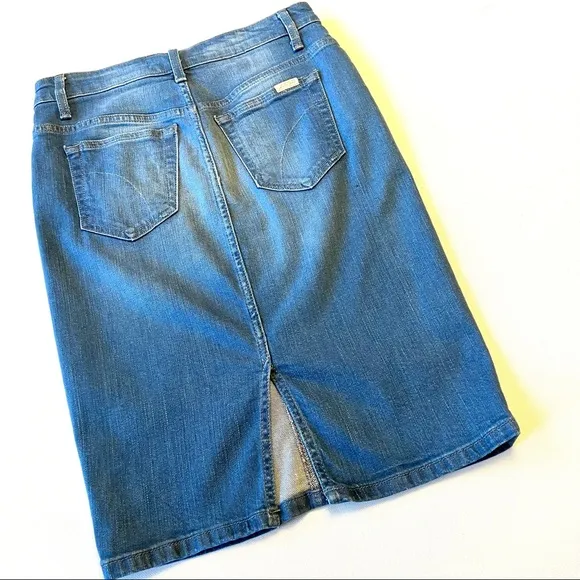 Joe’s Jeans Dora Denim Midi Pencil Skirt