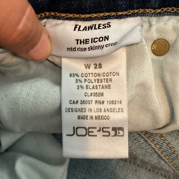 Joe’s The Icon Mid Rise Skinny Crop Jeans