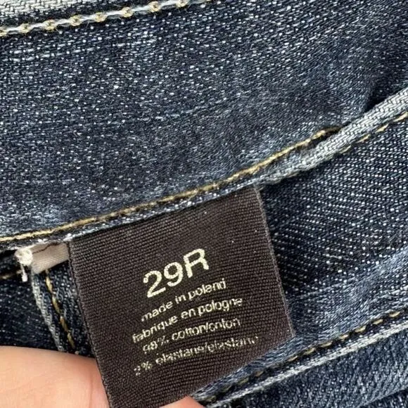 JOHN VARVATOS USA Women’s Jeans Size 29R Regular Distressed Straight Fit