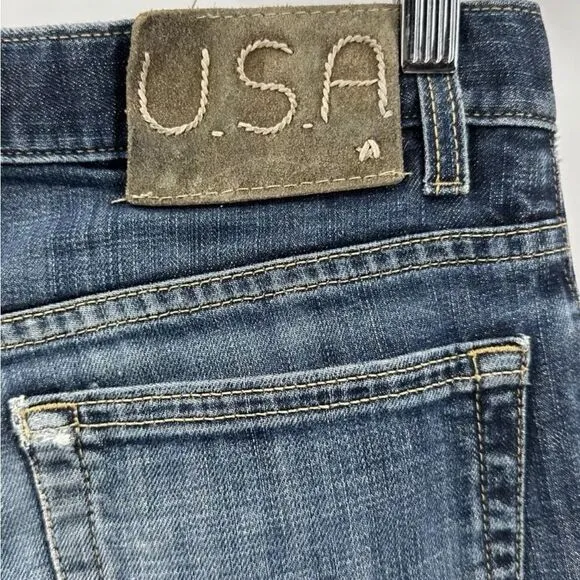 JOHN VARVATOS USA Women’s Jeans Size 29R Regular Distressed Straight Fit