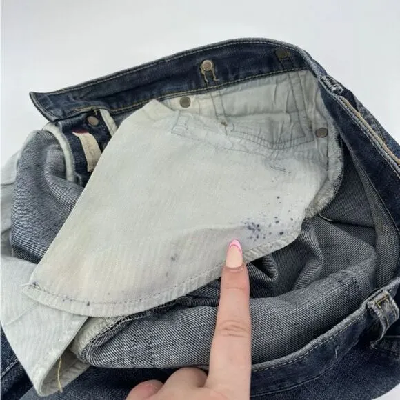 JOHN VARVATOS USA Women’s Jeans Size 29R Regular Distressed Straight Fit