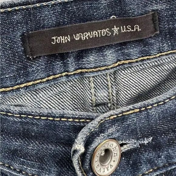 JOHN VARVATOS USA Women’s Jeans Size 29R Regular Distressed Straight Fit