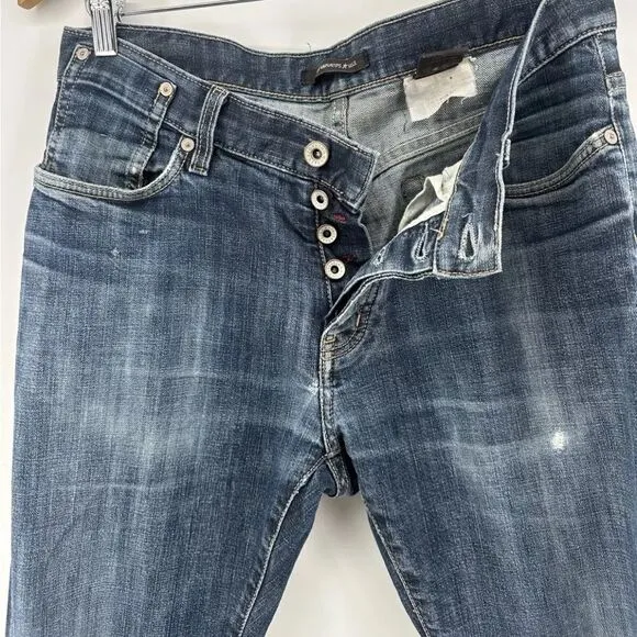 JOHN VARVATOS USA Women’s Jeans Size 29R Regular Distressed Straight Fit