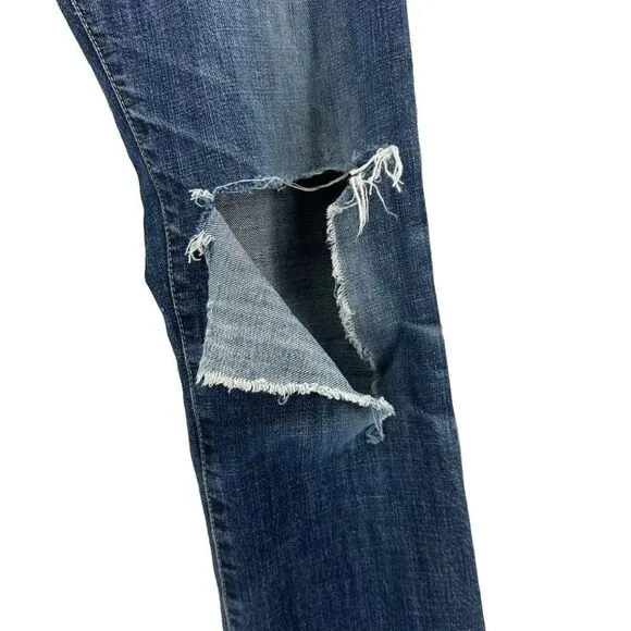 JOHN VARVATOS USA Women’s Jeans Size 29R Regular Distressed Straight Fit