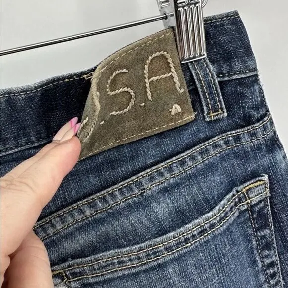 JOHN VARVATOS USA Women’s Jeans Size 29R Regular Distressed Straight Fit