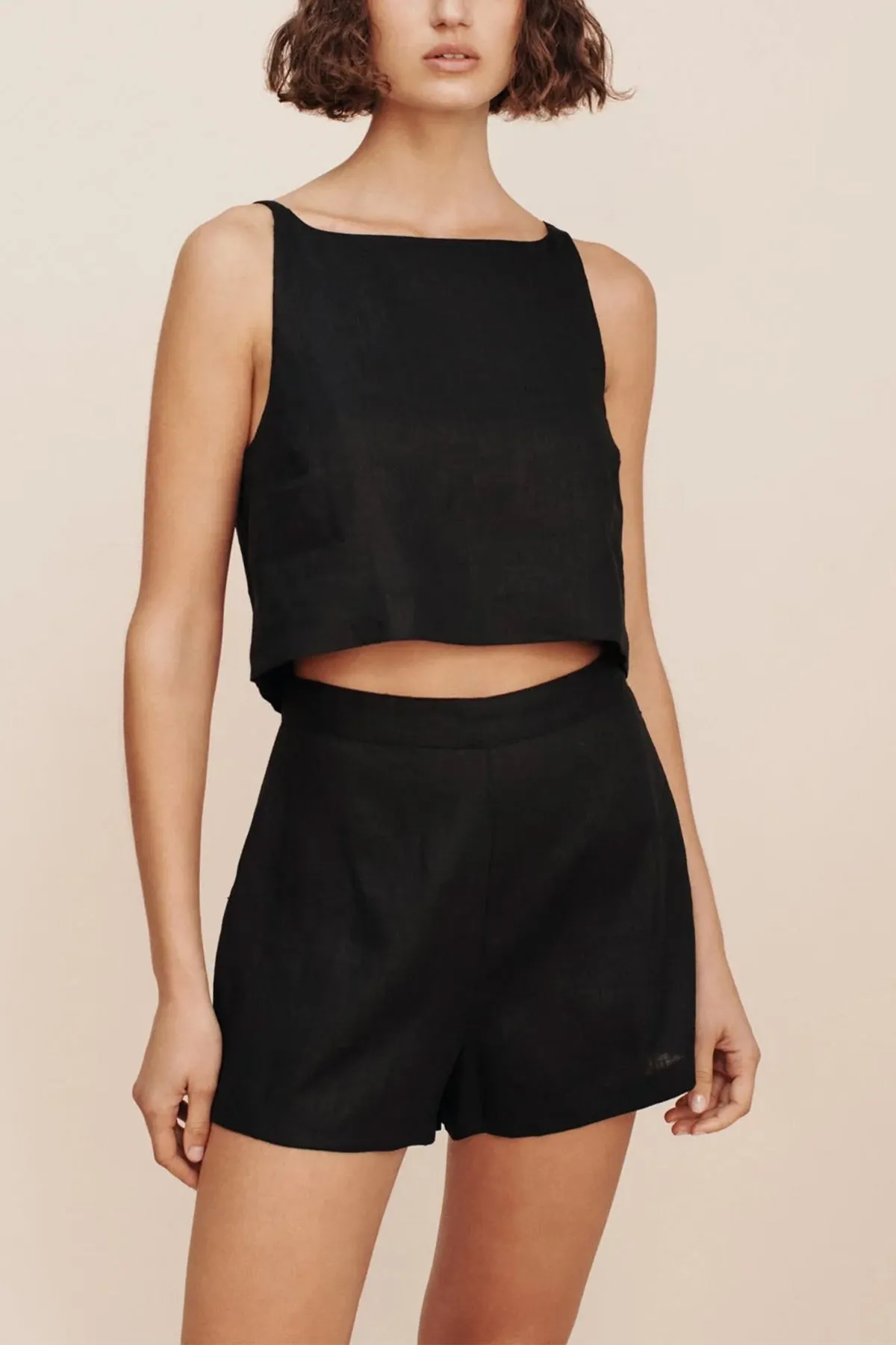 Jordan Crop Top in Black