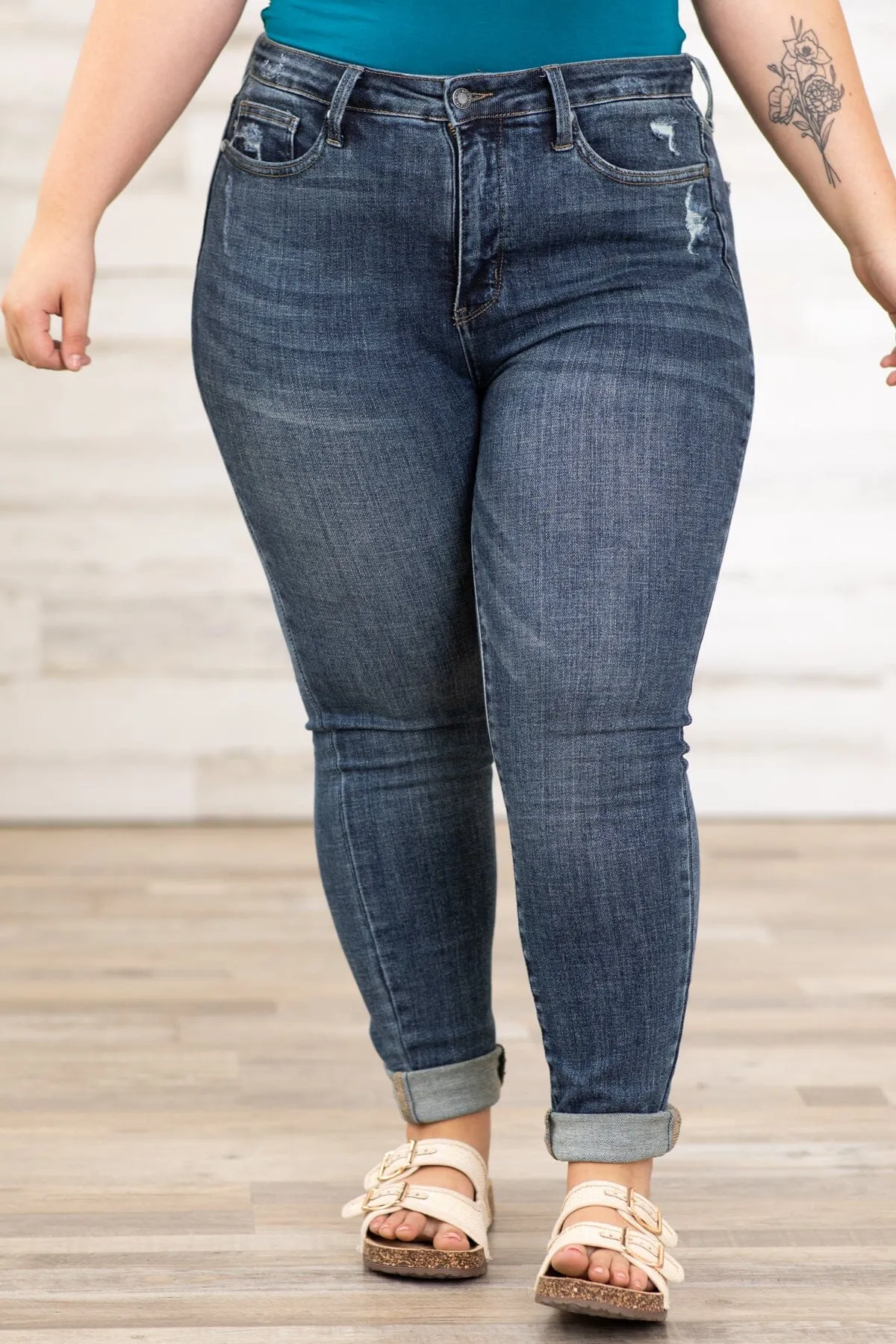 Judy Blue Dark Wash Tummy Control Jeans