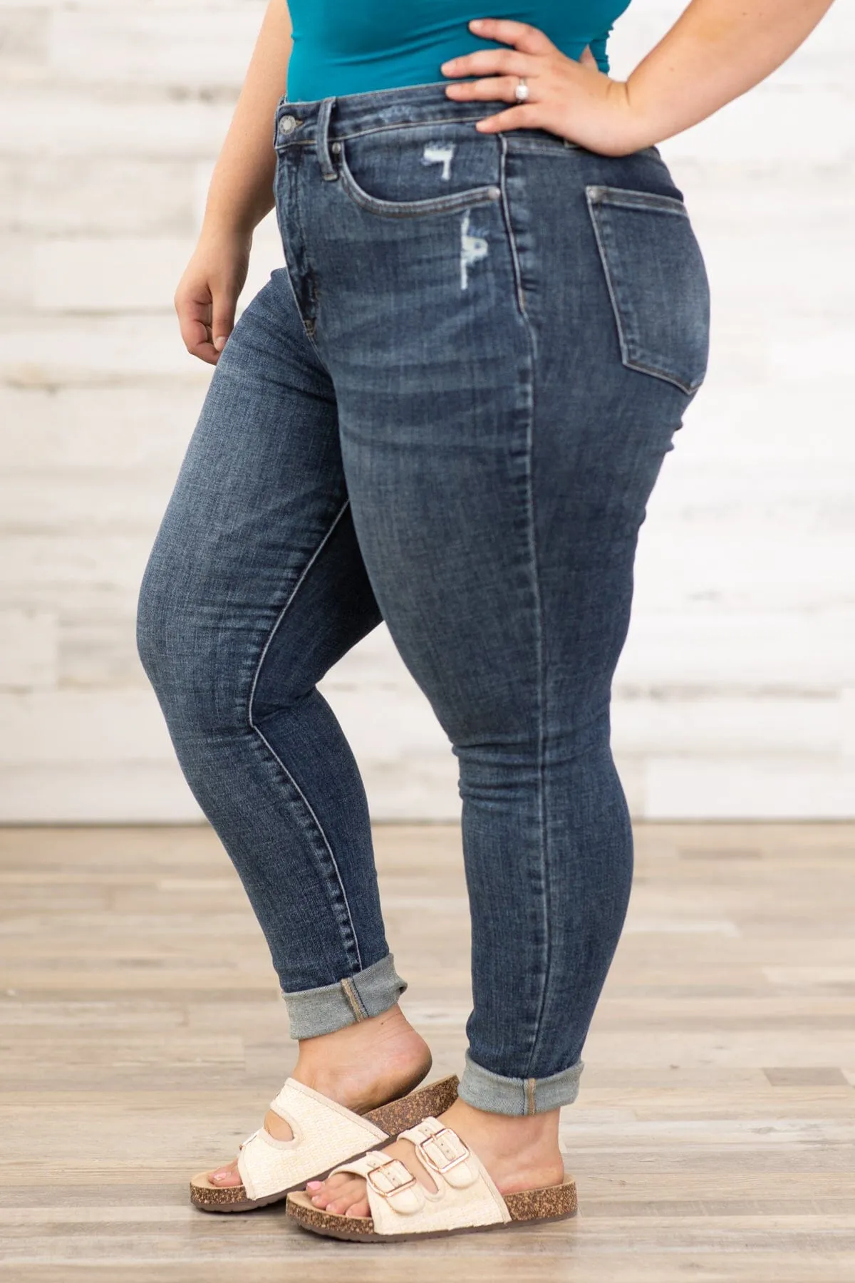 Judy Blue Dark Wash Tummy Control Jeans
