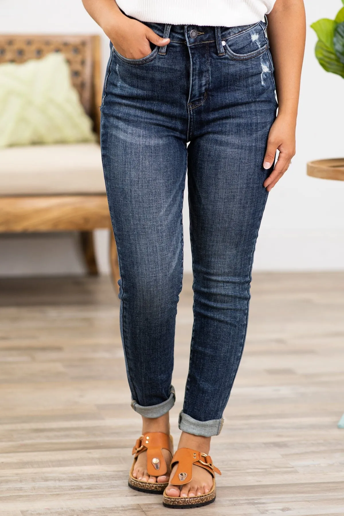 Judy Blue Dark Wash Tummy Control Jeans