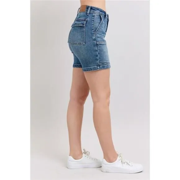 Judy Blue Full Size High Rise Denim Shorts Plus Size
