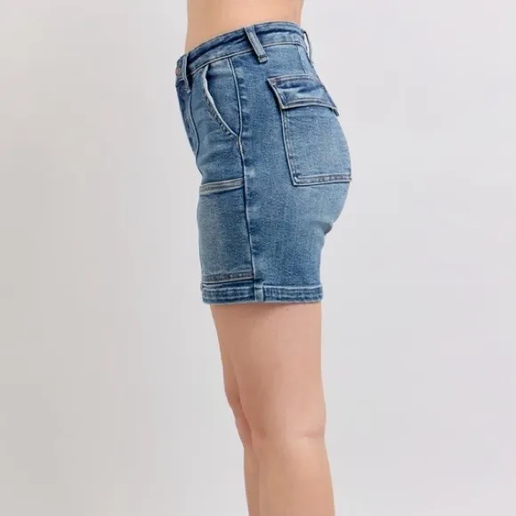 Judy Blue Full Size High Rise Denim Shorts Plus Size