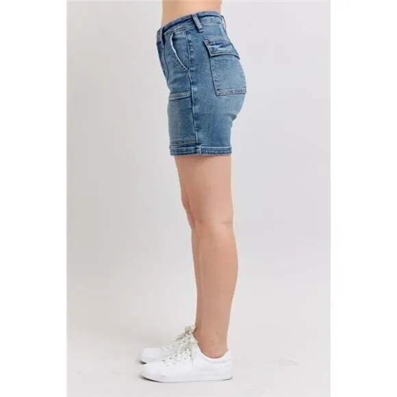 Judy Blue Full Size High Rise Denim Shorts Plus Size