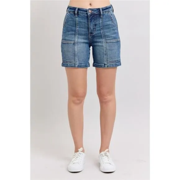 Judy Blue Full Size High Rise Denim Shorts Plus Size