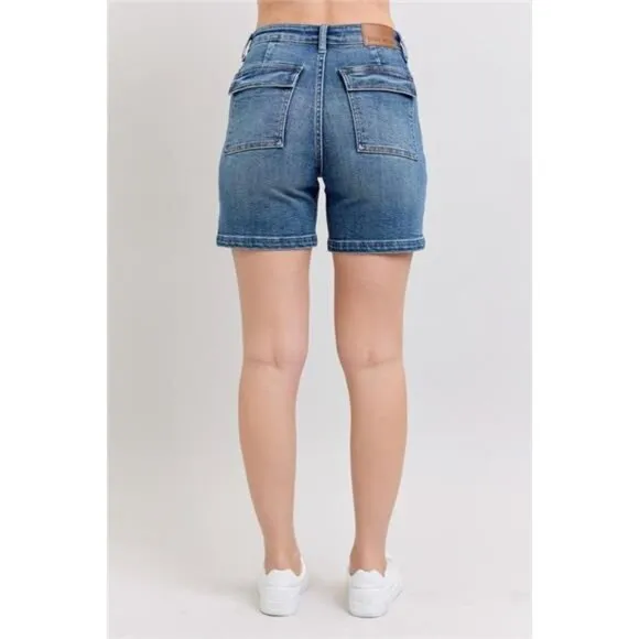 Judy Blue Full Size High Rise Denim Shorts Plus Size