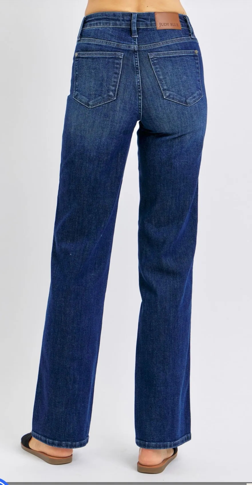Judy Blue Mid Rise Straight Jeans