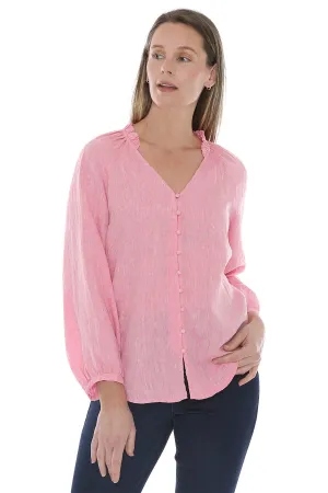 Jump crossdye linen top