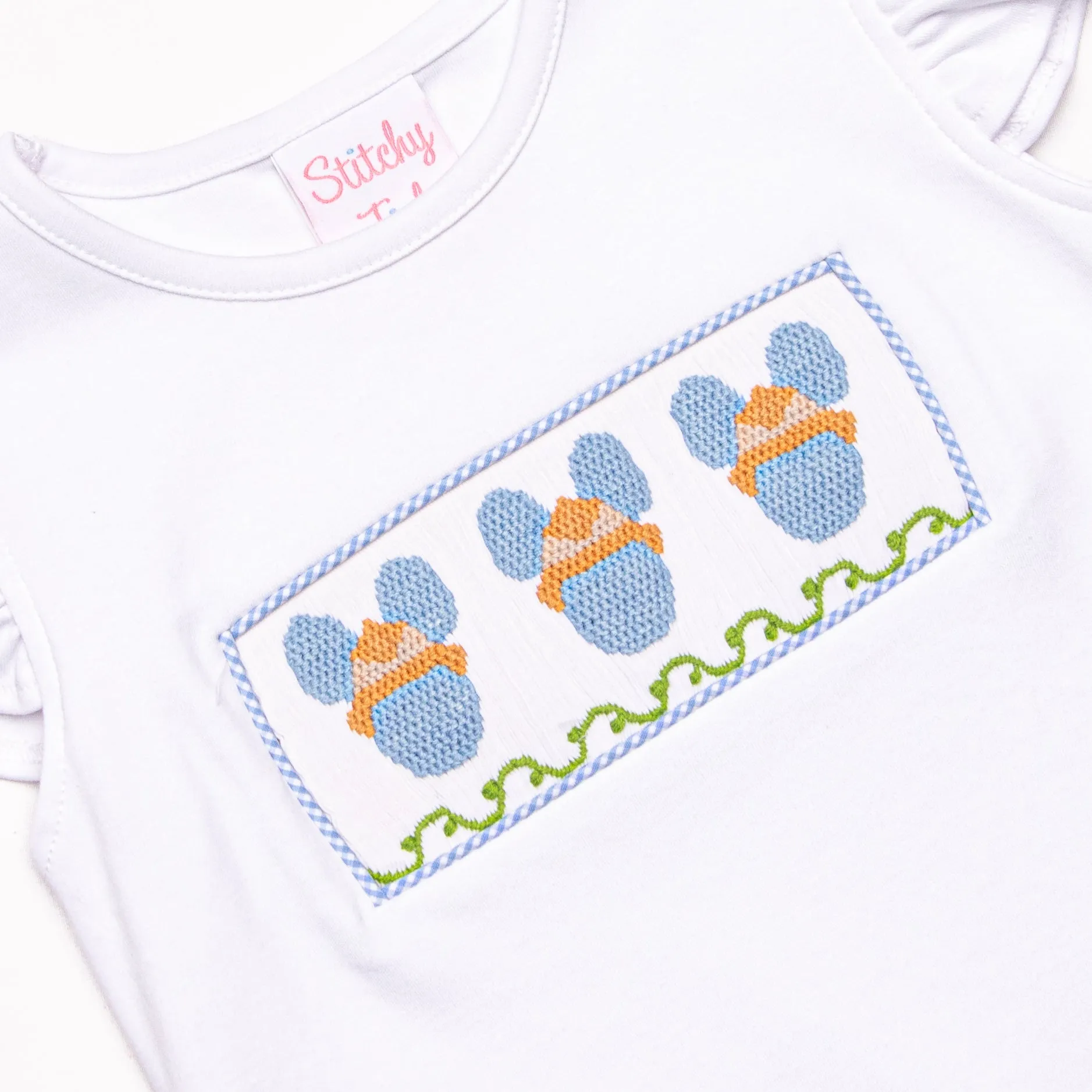 Jungle Joyride Smocked Ruffle Short Set, Blue