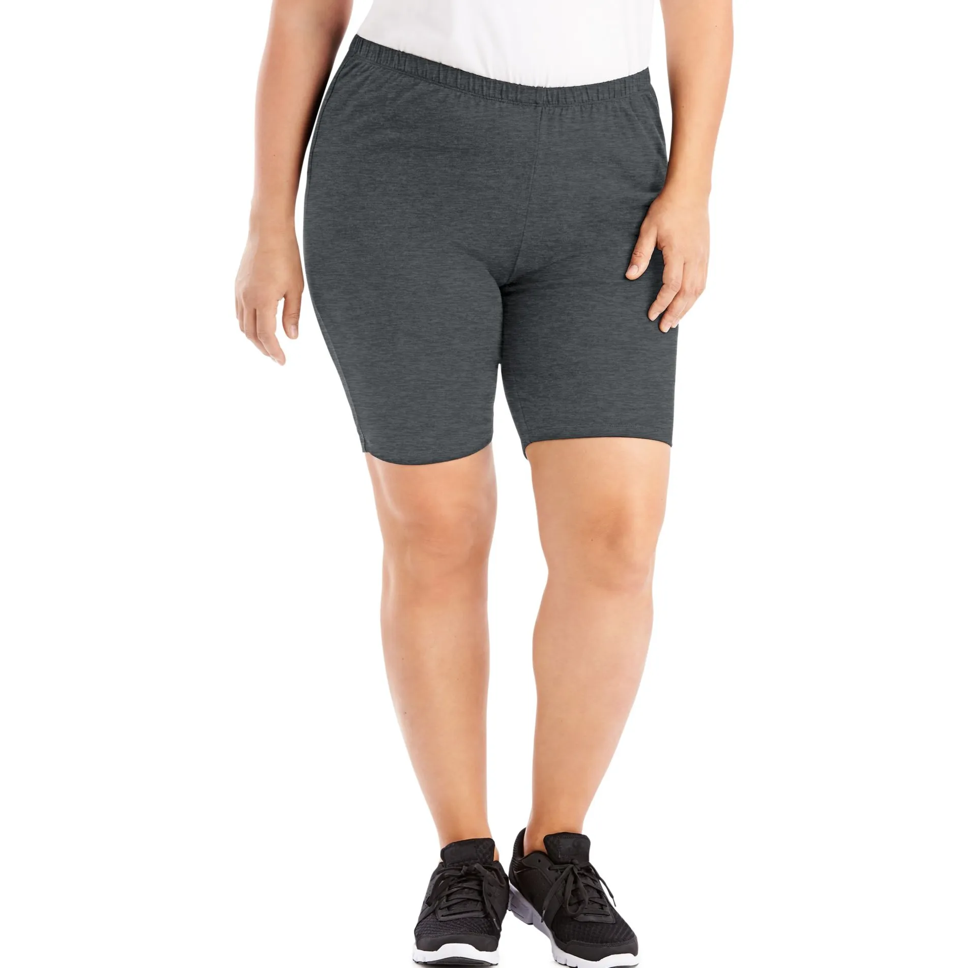Just My Size Women's Plus-Size Stretch Jersey Bike Short Style